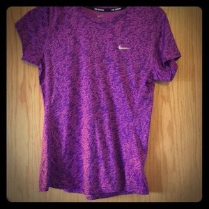 Purple Nike Dri-fit running shirt